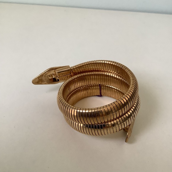 snake arm cuff new vintage 1970s TLC disco bangle bracelet - Picture 7 of 10